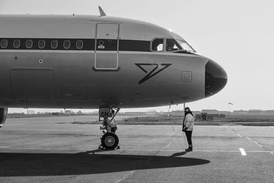 Airport ground operations staff at work