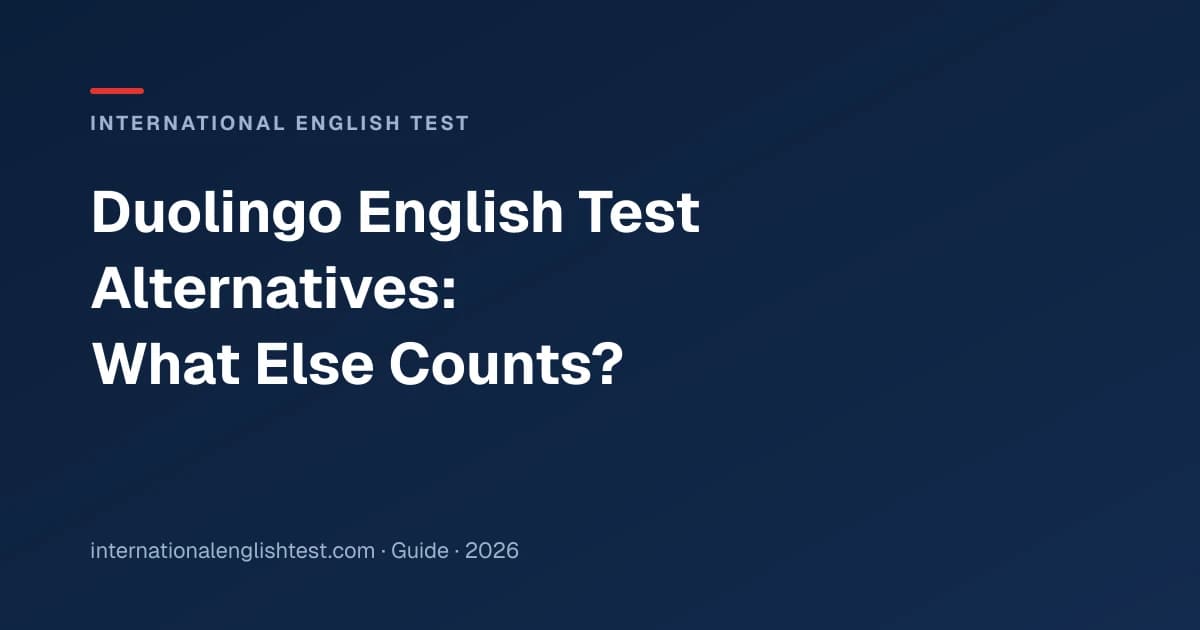 Duolingo English Test Alternatives: What Else Counts? (2026)