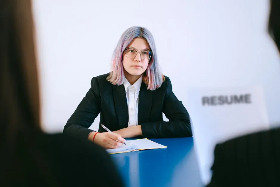 Interviewer reviewing a per-skill candidate assessment