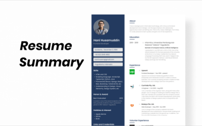 Professional Resume Summary Examples