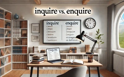 When to Use Inquire vs. Enquire