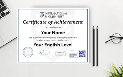Certificate of Proficiency in English