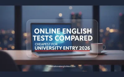 Cheapest Online English Tests Compared for University Entry in 2026