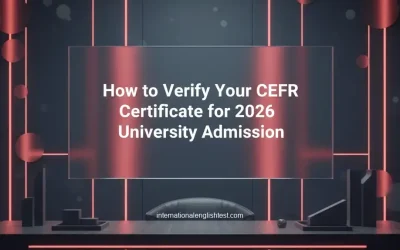 How to Verify Your CEFR Certificate for 2026 University Admission
