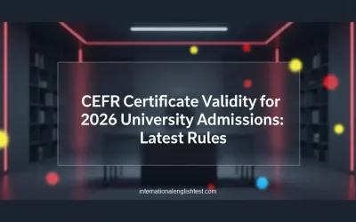 CEFR Certificate Validity for 2026 University Admissions: Latest Rules