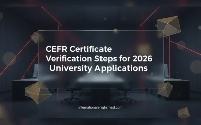 CEFR Certificate Verification Steps for 2026 University Applications