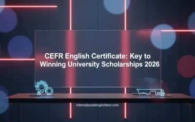 CEFR English Certificate: Key to Winning University Scholarships 2026