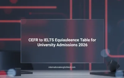 CEFR to IELTS Equivalence Table for University Admissions 2026