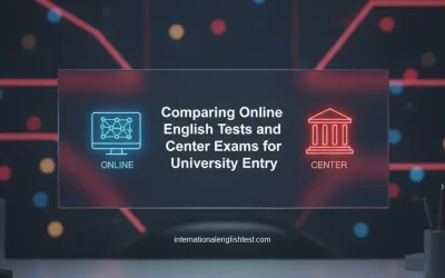 Comparing Online English Tests and Center Exams for University Entry