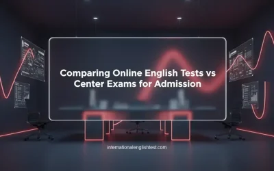 Comparing Online English Tests vs Center Exams for Admission