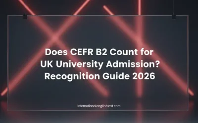 Does CEFR B2 Count for UK University Admission? Recognition Guide 2026