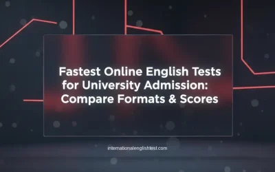 Fastest Online English Tests for University Admission: Compare Formats & Scores