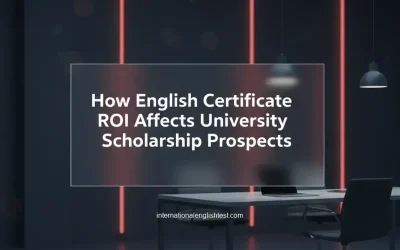 How English Certificate ROI Affects University Scholarship Prospects