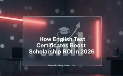 How English Test Certificates Boost Scholarship ROI in 2026