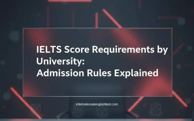 IELTS Score Requirements by University: Admission Rules Explained