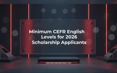 Minimum CEFR English Levels for 2026 Scholarship Applicants
