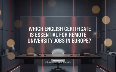 Which English Certificate is Essential for Remote University Jobs in Europe?