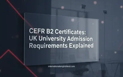 CEFR B2 Certificates: UK University Admission Requirements Explained