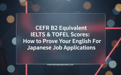 CEFR B2 Equivalent IELTS & TOEFL Scores: How to Prove Your English For Japanese Job Applications
