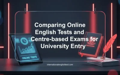 Comparing Online English Tests and Centre-based Exams for University Entry