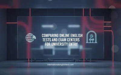 Comparing Online English Tests and Exam Centers for University Entry